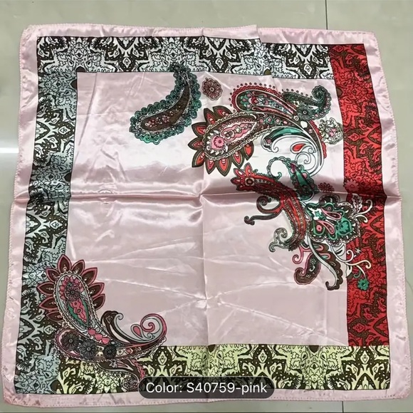 NWT pink paisley scarf - Picture 1 of 2